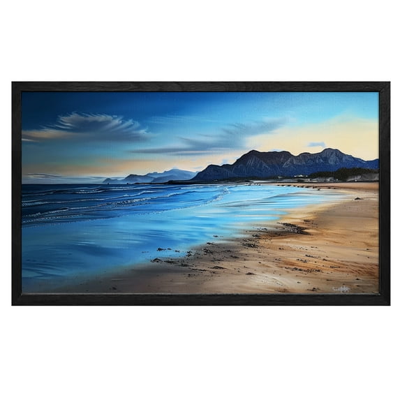 Beach Wall Art Ocean Wall Art Beach At Dusk Canvas art Framed wall art Painting For Livingroom Decor Office Bedroom Decoration