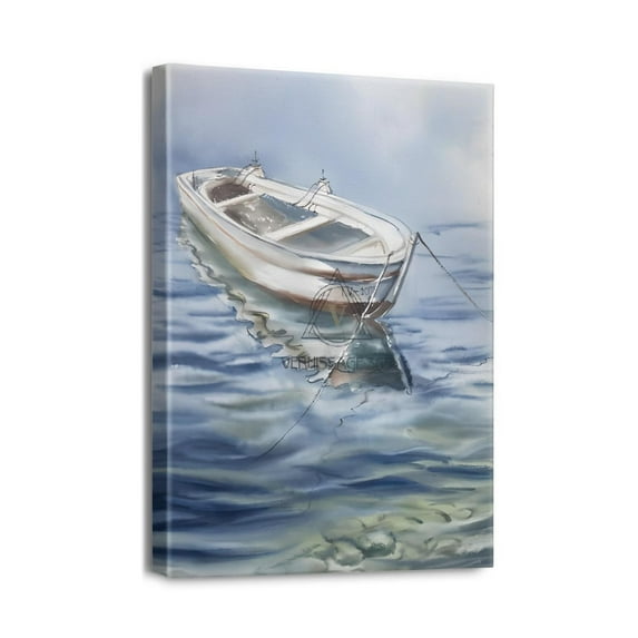 Beach Wall Art Picture for Living Room Canvas Wall Decor Ocean Sea and Sand Painting on Canvas for Bedroom Office Home Decoration 12 X 16 Inches