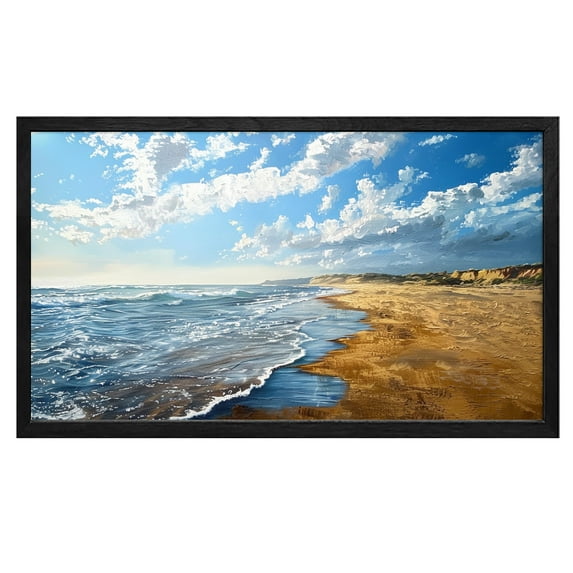 Beach Wall Art Tropical Wall Decor Mountain Wall Decor Blue Sky Beach Beach Canvas Wall Art Painting For Livingroom Decor Office Bedroom Decoration
