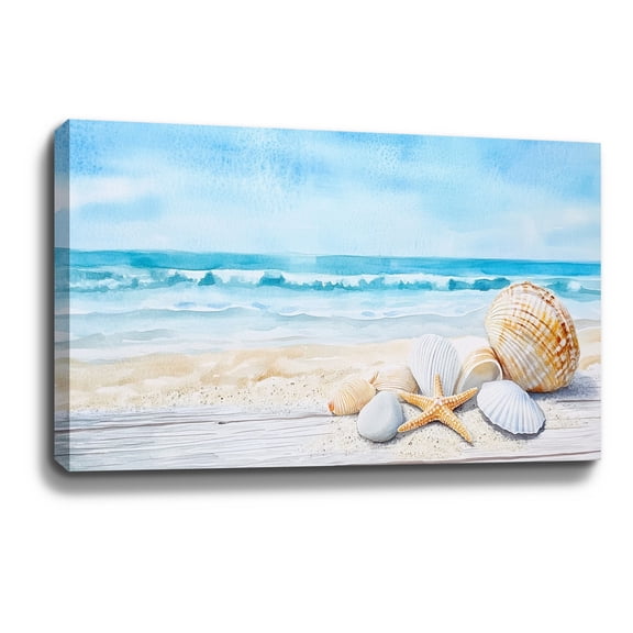 Beach Wall Decor Seaside Rustic Landscape Ocean Canvas Art Wall Decor For Bedroom Livingroom Office