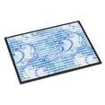 thumbnail image 1 of Beach Watercolor Abstract Waves Indoor or Outdoor Mat 24x36 BB7530JMAT, 1 of 4