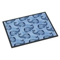 thumbnail image 1 of Beach Watercolor Whales Indoor or Outdoor Mat - 18 x 27 in., 1 of 1