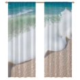 thumbnail image 1 of Beach Wave Pattern Modern Tulle Window Curtains for Living Room Luxury Bedroom Kitchen Curtains, 1 of 5