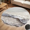 thumbnail image 1 of Beach Wave Texture Round Carpet Living Room Bedroom Home Decoration Coffee Table Mat Lounge Rug Chair Mats, 1 of 5