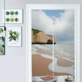 thumbnail image 1 of Beach Waves Sand Rocks Door Curtain Nordic Living Room DoorCurtain Porch Partition Curtain Kitchen Rative Half Curtain, 1 of 4
