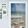 thumbnail image 1 of Beach Waves Tranquility Door Curtain Nordic Living Room DoorCurtain Porch Partition Curtain Kitchen Rative Half Curtain, 1 of 4