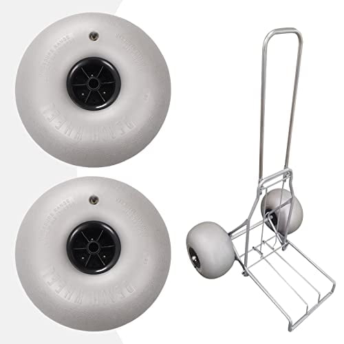 2Pcs Beach Inflatable Wheels - 10" Sand Tires For Kayak Dollies, Canoe Carts & Beach Buggy