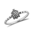 thumbnail image 1 of Beach Whimsical Sea Turtle Animal .925 Sterling Silver Band Ring-8, 1 of 6