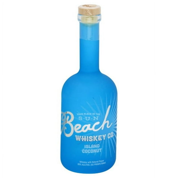 Beach Whiskey Co. Island Coconut Flavored Whiskey 750ml Bottle - 26% ABV