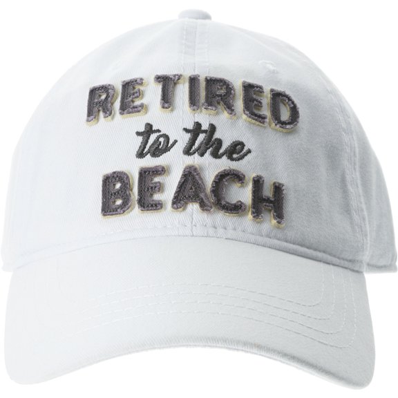 Beach - White Adjustable Hat