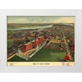 thumbnail image 1 of Beach and Claridge Co 14x11 White Modern Wood Framed Museum Art Print Titled - Birds Eye View of Boston 1902, 1 of 4