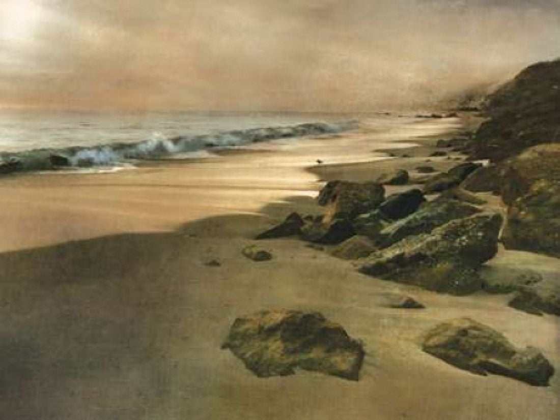Beach at Dusk Canvas Art - Mike Calascibetta (22 x 28)