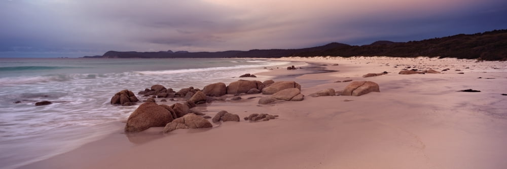 Beach at dawn Friendly Beaches Freycinet National Park Tasmania Australia Canvas Art - Panoramic Images (36 x 12)