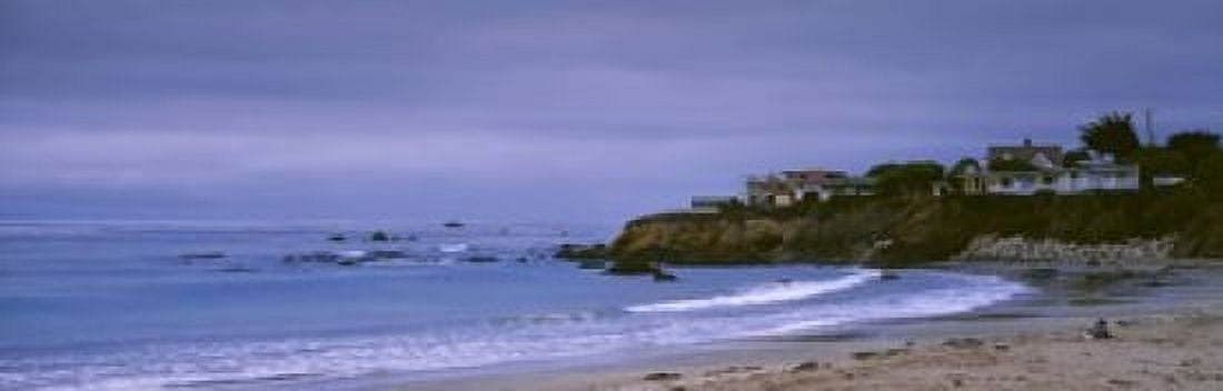 Beach at dusk Cayucos State Beach Cayucos San Luis Obispo California USA Canvas Art - Panoramic Images (18 x 6)