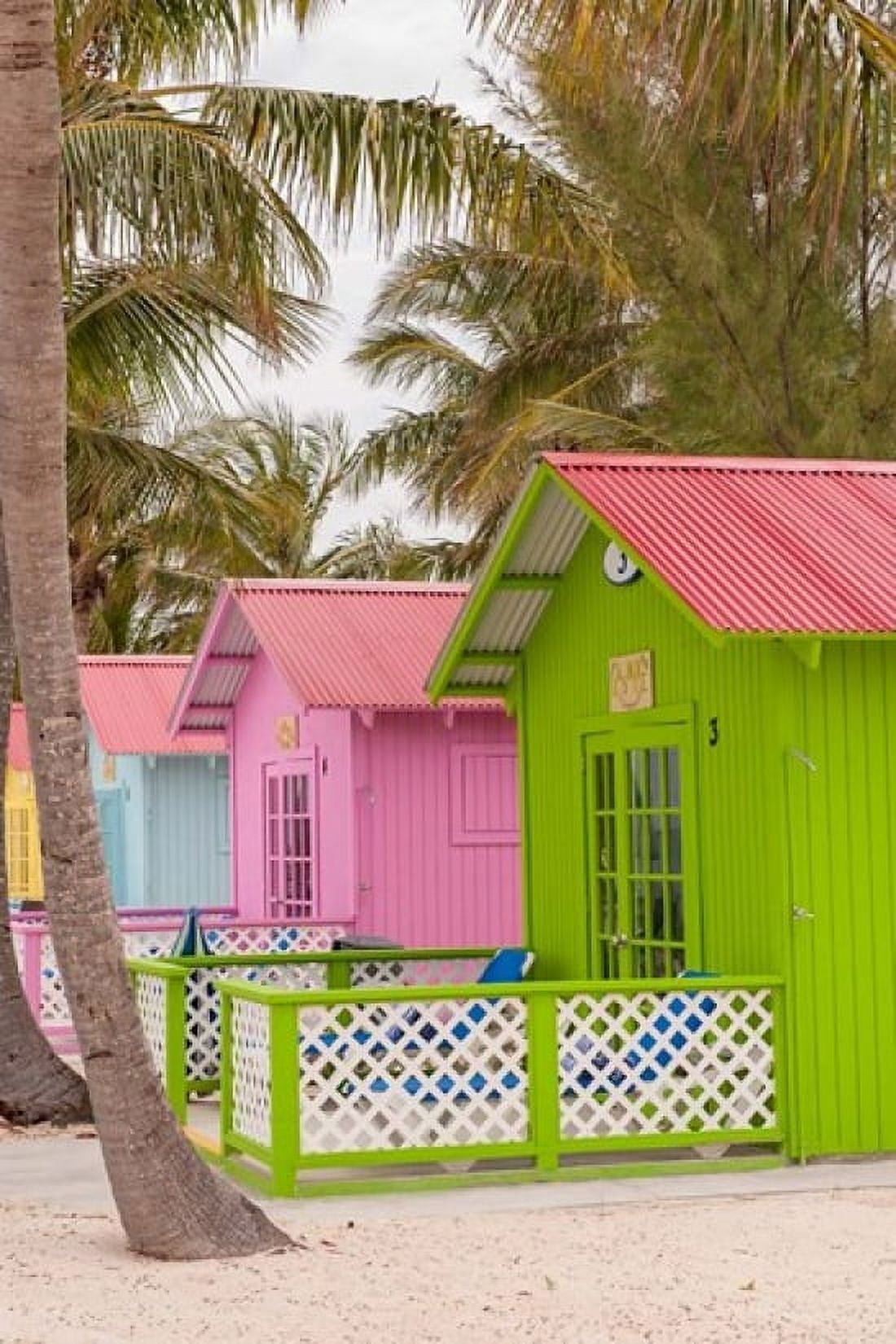 Beach bungalow Princess Cays Eleuthera Bahamas Canvas Art - Lisa S Engelbrecht DanitaDelimont (19 x 29)