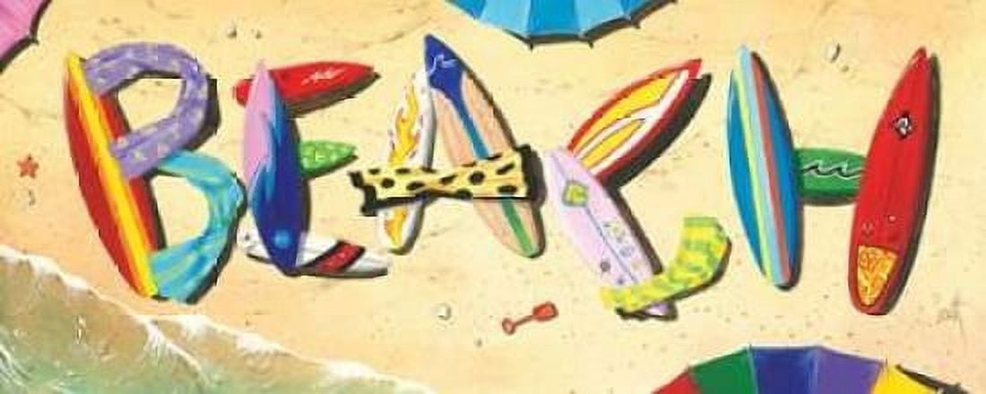 Beach in Boards Canvas Art - Scott Westmoreland (24 x 48)