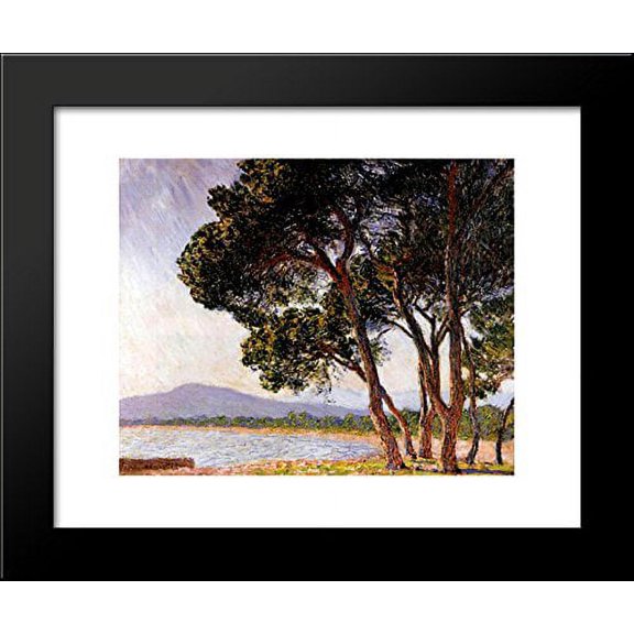 Beach in Juan-les-Pins 20x24 Framed Art Print by Monet, Claude
