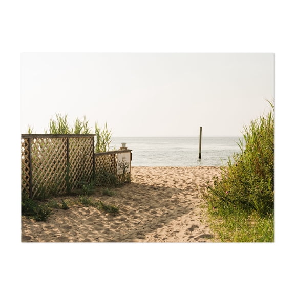 Beach in Kismet, Fire Island 01 - Fire Island New York Photography Unframed Wall Art Print 5 x 7 inches