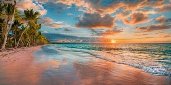Beach in Maui Hawaii at sunset Canvas Art - Pangea Images (10 x 20)