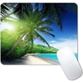 thumbnail image 1 of Beach in Sunset Mouse Pad,Non-Slip Rubber Base Wireless Gaming MousePads for Computers Laptop Office,Cute Mouse Pads with Designs for Women, 1 of 6