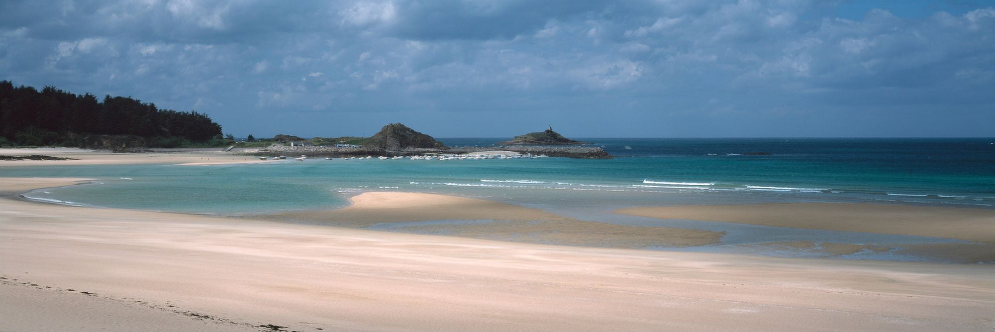 Beach of Sables-dOr-les-Pins near Cap Frehel Cotes-dArmor Brittany France Canvas Art - Panoramic Images (27 x 9)