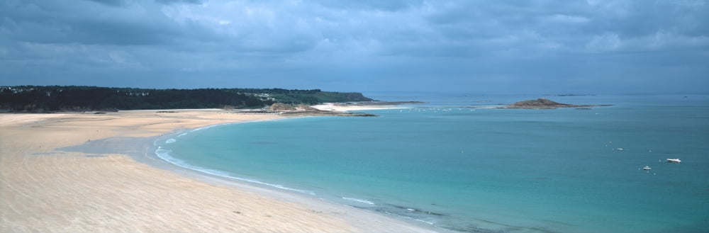 Beach of Sables-dOr-les-Pins near Cap Frehel Cotes-dArmor Brittany France Canvas Art - Panoramic Images (27 x 9)