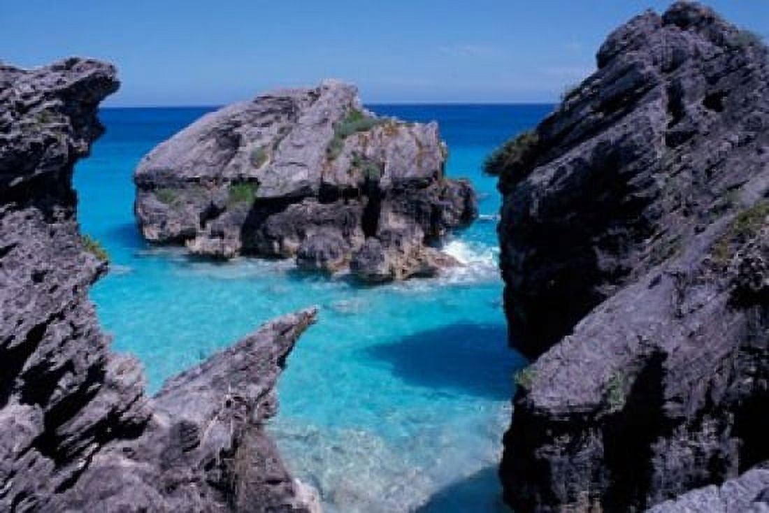 Beach on South Coast Bermuda Caribbean Canvas Art - Alan Klehr DanitaDelimont (36 x 24)
