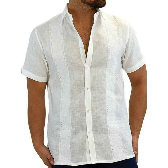 Beach shirt with front panel embroidery SIZE:S COLOR:WH