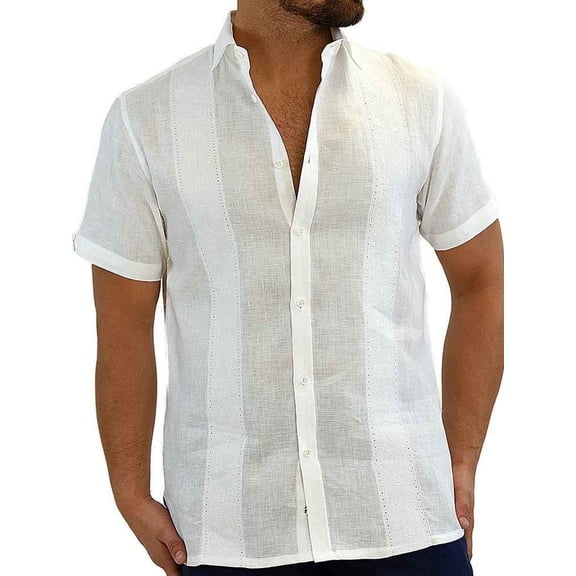 Beach shirt with front panel embroidery SIZE:S COLOR:WH