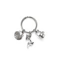 thumbnail image 1 of Beach themed keychain. Includes Seashell, Beach Chair with Sun Umbrella, and Sand Bucket with Shovel., 1 of 2