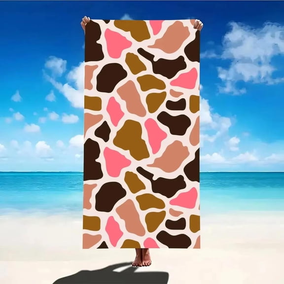 Beach towel colorful spotted pattern sunscreen and windproof suitable for beach pool camping travel beach blanket
