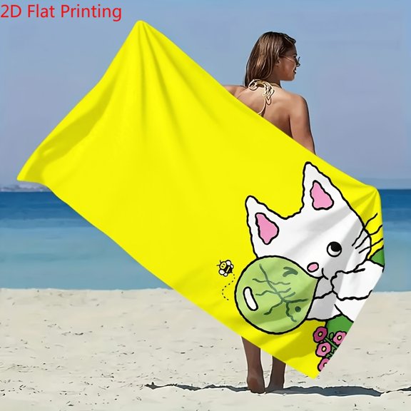 Beach towels, sand-proof super absorbent microfiber beach towels, essential for tropical swimming pools, camping, yoga, diving, colorful travel and significant other Thanksgiving gifts