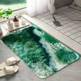 thumbnail image 1 of Beach waves 1003 Non-Slip Memory Foam Bath Rug: Absorbent, Quick-Dry, Machine Washable, Soft & Comfortable - L, 1 of 7