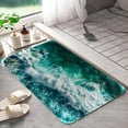 thumbnail image 1 of Beach waves 1022 Non-Slip Memory Foam Bath Rug: Absorbent, Quick-Dry, Machine Washable, Soft & Comfortable - M, 1 of 7