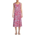 thumbnail image 1 of BeachLunchLounge Women's Functional Tie Shoulder Tier Dress, 1 of 5