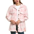 thumbnail image 1 of BeachLunchLounge womens  Taelyn Jacket, l, Pink, 1 of 3