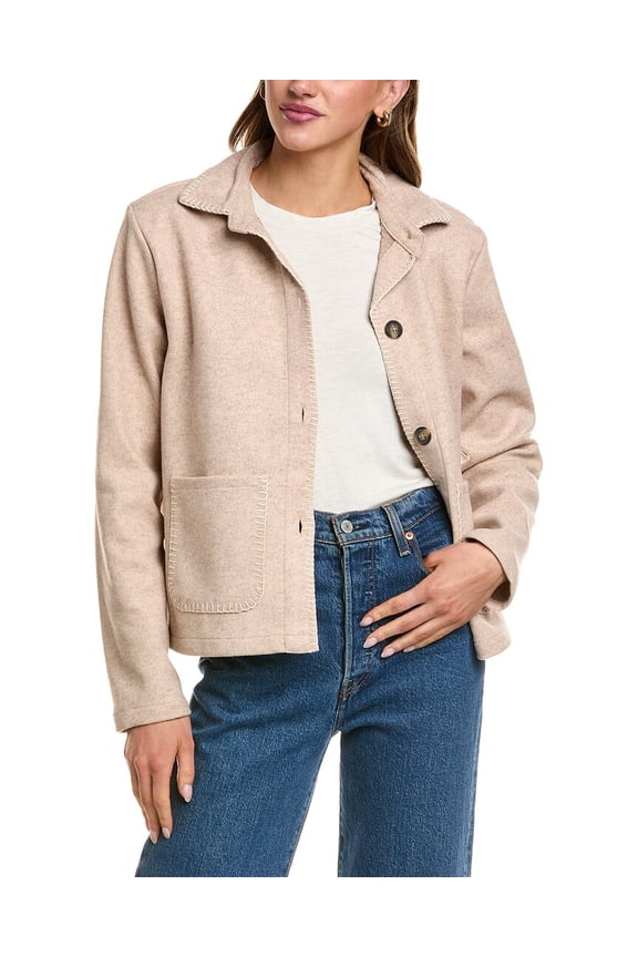 womens Tasha Jacket, l, Brown