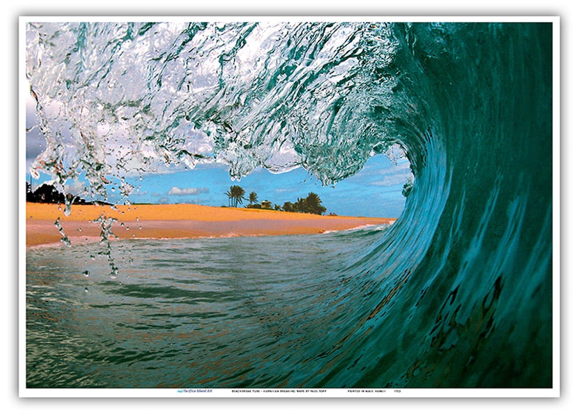 Beachbreak Tube - Hawaiian Breaking Wave - Hawaii - From an Original ...