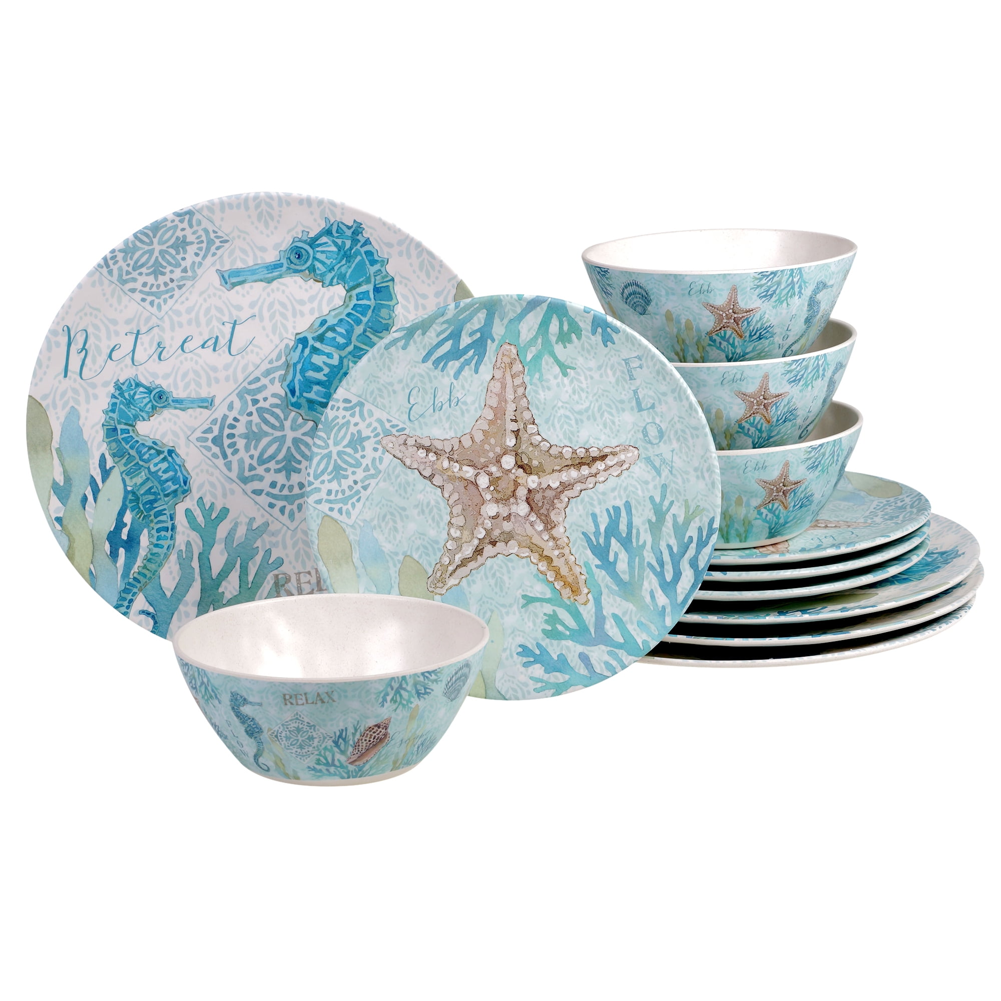 Ocean themed dinnerware best sale