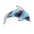 thumbnail image 1 of Beachcomber Purple/Blue Dolphin Glass Art, 1 of 1