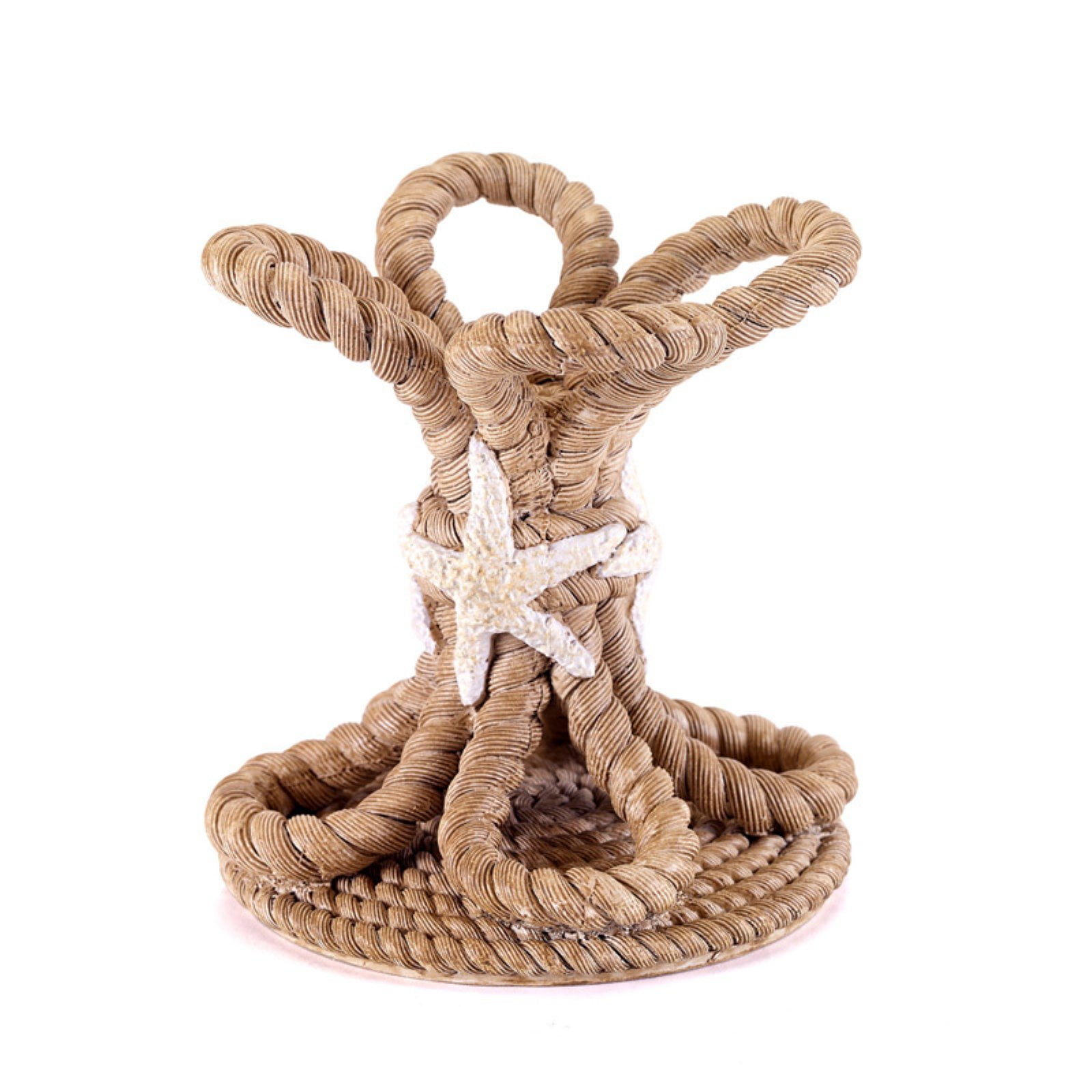 Nautical Rope and Starfish Resin Toothbrush Holder