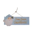 thumbnail image 1 of Beachcombers 19.5" Wood Santa Sea Sun's Greetings Sign  Blue, 1 of 2