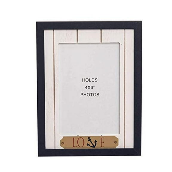 Beachcombers 20966 Love Anchor 4" x 6" Frame, Multicolor