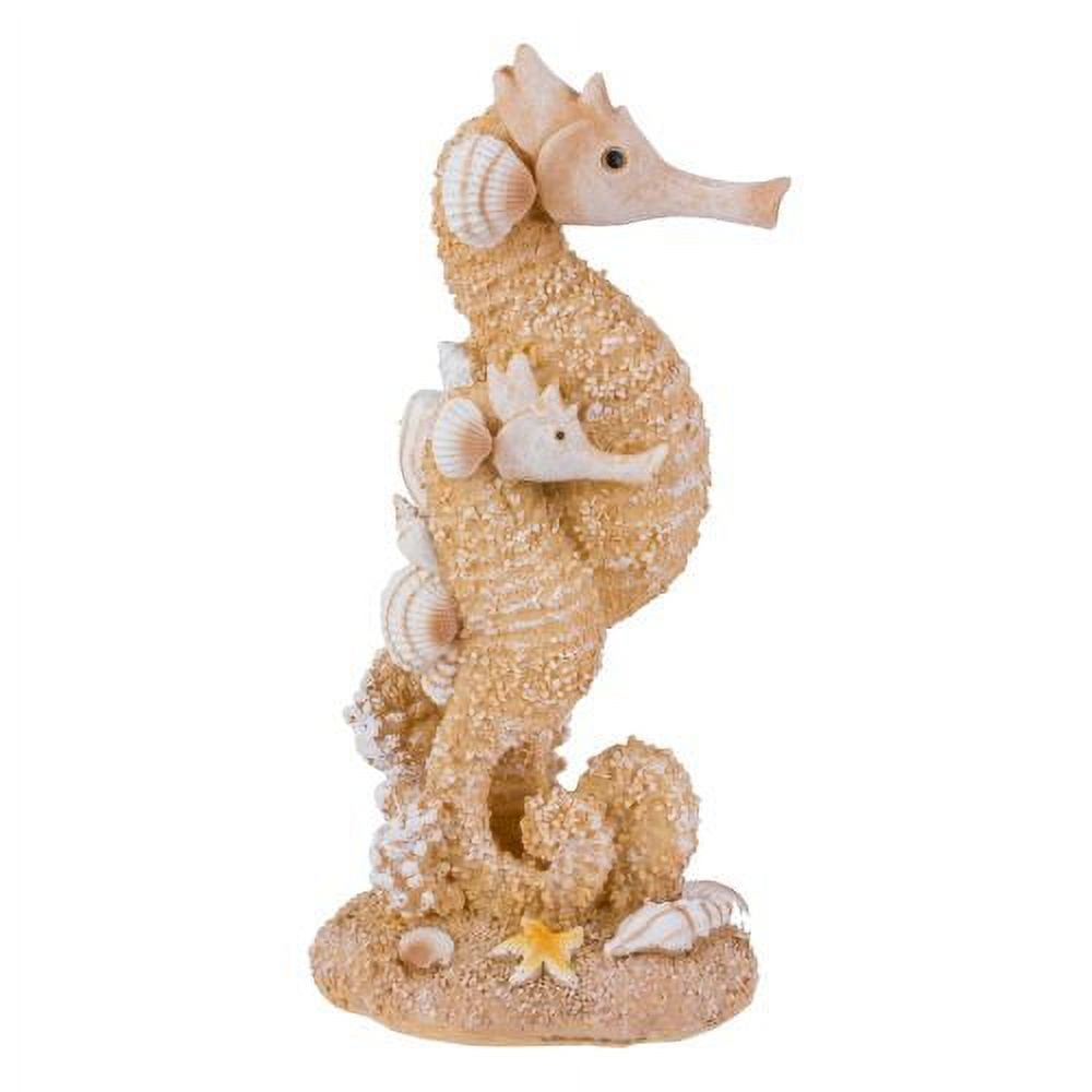6In Double Seahorse Figure Coastal Beach House Decor
