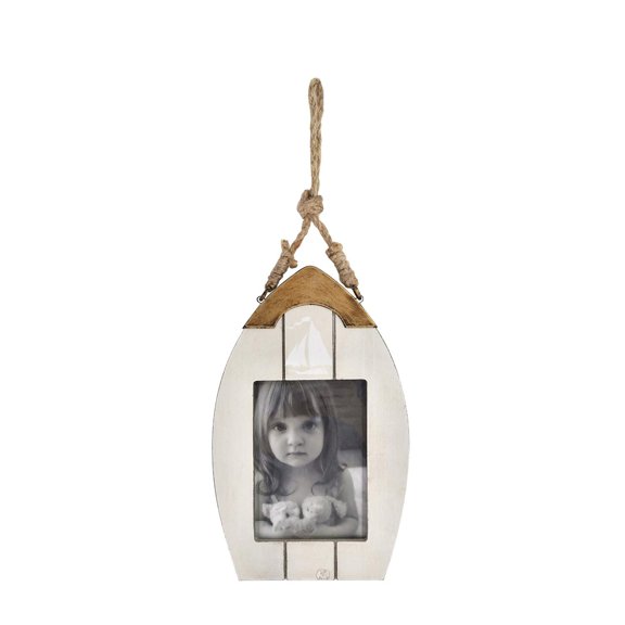 Beachcombers 9.85" MDF Boat Shaped Hanging Frame