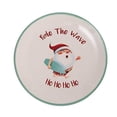 thumbnail image 1 of Beachcombers B22791 Ride the Wave Santa Plate, 8-inch Diameter, 1 of 1
