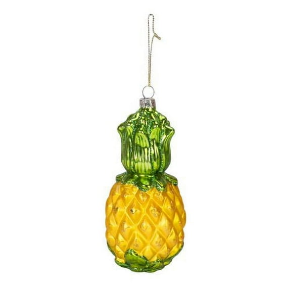 Beachcombers Blown Glass Pineapple Ornament