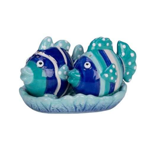 Beachcombers Ceramic Fish Salt And Pepper