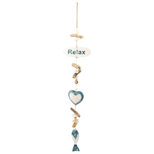 Beachcombers Fish/Heart Driftwood Drop
