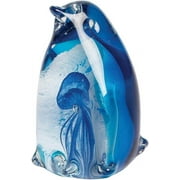 Beachcombers Glass Penguin Figurine, Blue B24434